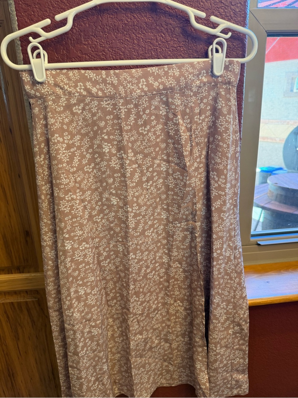 Two Floral A-Line Midi Skirts